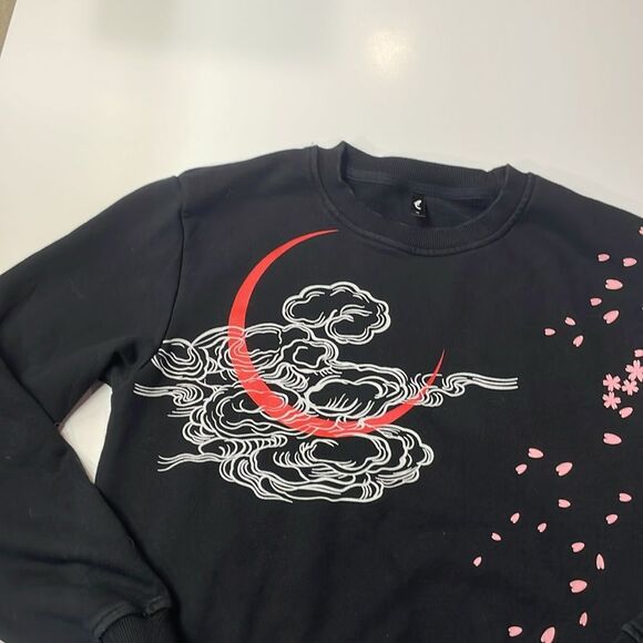 Koisea Sukajan-Style Tiger Embroidered Black Sweatshirt Unisex Sz M - Picture 4 of 8